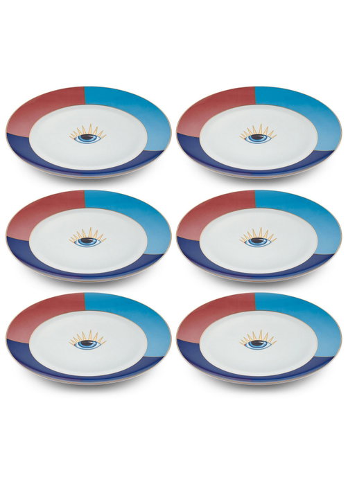 Hermia Juego de Platos de Servicio DNR0082 (6 piezas) multicolor Hermia Juego de Platos de Servicio DNR0082 (6 piezas) multicolor